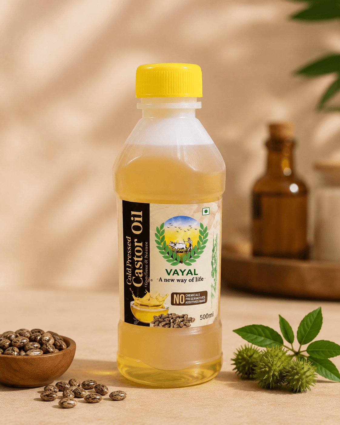 Cold Pressed Castor Oil (500ml) — image 1 of 3