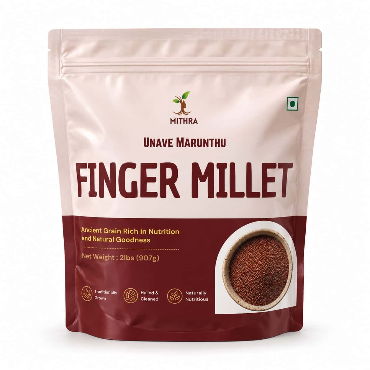 Finger Millet (Unpolished) - 2lbs