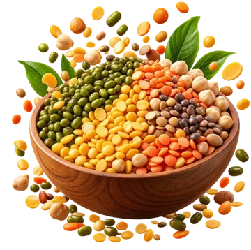 Bowl of dals and pulses